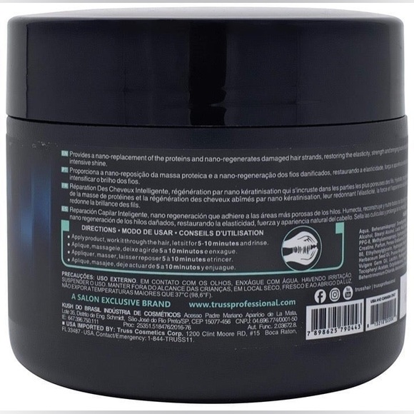 TRUSS Professional Net Mask Intensive Repair Hair Treatment Masque 550g Curly - Picture 14 of 15